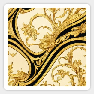 Baroque floral pattern, model 17 Sticker